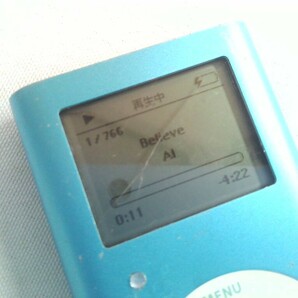 iPod mini A1051 4GB  ブルー 第2世代 本体のみ ★動作品！液晶割れの画像5