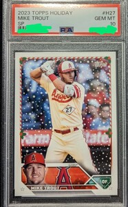 2023 TOPPS BASEBALL HOLIDAY Mike Trout SP PSA 10 マイク・トラウト Angels 