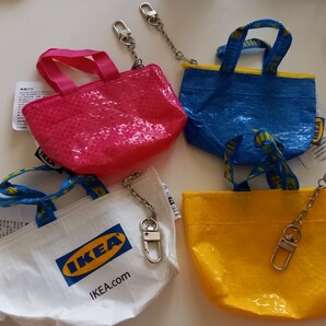 IKEA イケア ミニバック キーリング バッグキーホルダー ピンクの画像2