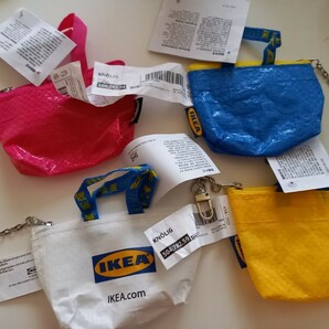IKEA イケア ミニバック キーリング バッグキーホルダー ピンクの画像3