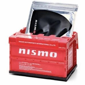 【新品未使用】NISMO/折りたたみコンテナ 赤 ニスモ オリコン ミニ ボックス プラスチックケース 折り畳みコンテナ 