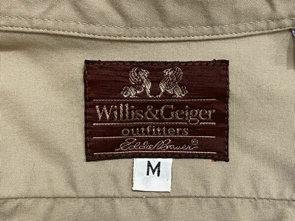 激レアWネーム Willis&Geiger × Eddie Bauer シューティングシャツ サファリ ウィリス&ガイガー エディバウアービンテージヴィンテージ