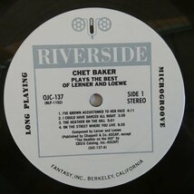 46069920;【US盤/OJC RIVERSIDE/シュリンク】Chet Baker / Plays The Best Of Lerner & Loewe_画像3