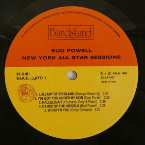 46070019;【Italy盤/Bandstand/美盤】Bud Powell / New York All Star Sessionsの画像3