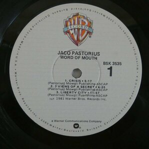 46070055;【US盤】Jaco Pastorius / Word Of Mouthの画像3