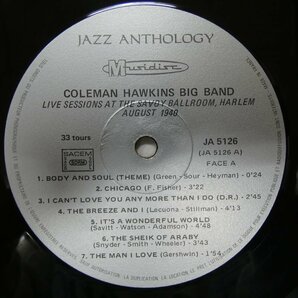 46070190;【France盤/Musidisc/コーティングジャケ/美盤】Coleman Hawkins Big Band / Live Sessions At The Savoy Ballroom, Harlemの画像3