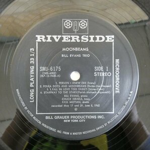 46071191;【国内盤/RIVERSIDE/美盤】The Bill Evans Trio / Moon Beamsの画像3