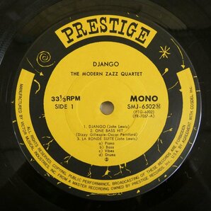 46071196;【国内盤/Prestige/MONO/美盤】The Modern Jazz Quartet / Djangoの画像3