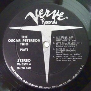 11185548;【US盤/Verve/黒T字/深溝/コーティングジャケ】The Oscar Peterson Trio / The Oscar Peterson Trio Playsの画像3