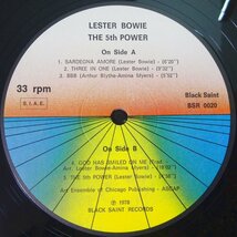 11185573;【ほぼ美盤/Italyオリジナル/Black Saint】Lester Bowie / The 5th Power_画像3