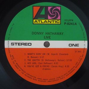 11185676;【ほぼ美盤/JPN初期プレス/定価2300円/見開き】Donny Hathaway ダニー・ハザウェイ / Live ライヴの画像3