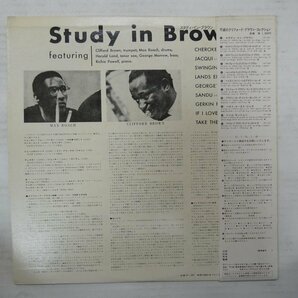 46071696;【帯付/MONO/美盤】Clifford Brown and Max Roach / Study in Brownの画像2