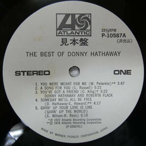 46071784;【国内盤/プロモ白ラベル/美盤】Donny Hathaway / The Best Of Donny Hathawayの画像3