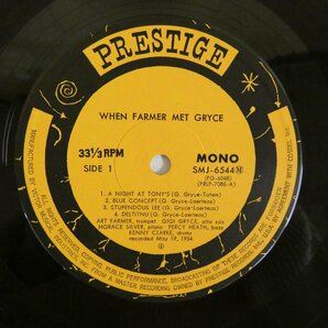 47055908;【国内盤/Prestige/MONO】The Art Farmer Quintet Featuring Gigi Gryce / When Farmer Met Gryceの画像3