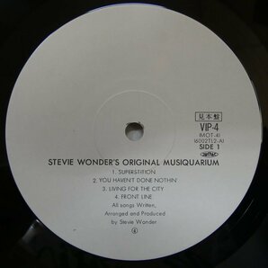 47056169;【国内盤/プロモ白ラベル/2LP/見開き】Stevie Wonder / Stevie Wonder's Original Musiquarium I ミュージックエイリアムの画像3