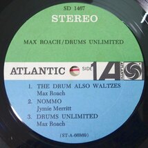 11185742;【US盤/Atlantic/黒ファンラベル/見開き】Max Roach / Drums Unlimited_画像3