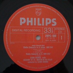 11184482;【ほぼ美盤/帯付き/高音質Super Vinyl】ギドン・クレーメル / バッハ ヴァイオリン協奏曲の画像3