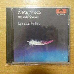 042282714824;【CD/西独盤/蒸着仕様】CHIC COREA AND RETURN TO FOREVER / LIGHT AS A FEATHER　827148-2