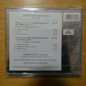 028945760827;【未開封/CD】LEVIN/GARDINER / BEETHOVEN:PIANO CONCERTOS NOS.3&4(4576082)の画像2