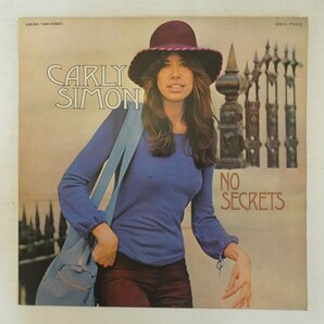 46072167;【国内盤】Carly Simon / No Secrets うつろな愛の画像1