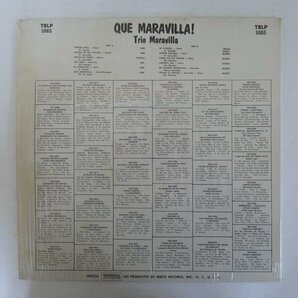 46072277;【US盤/Latin/シュリンク】Trio Maravilla / Que Maravilla!の画像2
