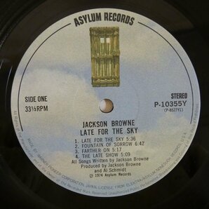 47056325;【国内盤】Jackson Browne / Late For The Skyの画像3