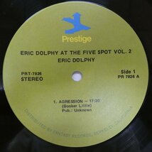 46072504;【US盤/Prestige/VAN GELDER刻印】Eric Dolphy / At The Five Spot Volume 2_画像3