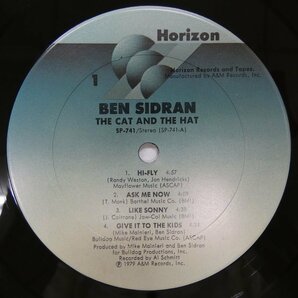 46072568;【US盤/Horizon】Ben Sidran / The Cat And The Hatの画像3