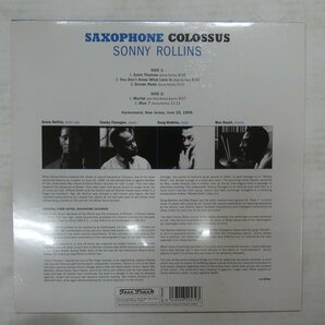 46072581;【未開封/Europe盤/高音質180g重量盤】Sonny Rollins / Saxophone Colossusの画像2