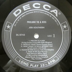 46072602;【国内盤/DECCA/MONO/美盤】ジェリ・サザン Jeri Southern / A Prelude To A Kissの画像3