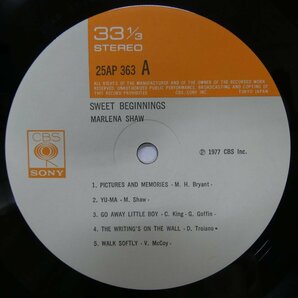 46072616;【国内盤】Marlena Shaw / Sweet Beginnings 水の華の画像3