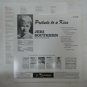 46072602;【国内盤/DECCA/MONO/美盤】ジェリ・サザン Jeri Southern / A Prelude To A Kissの画像2