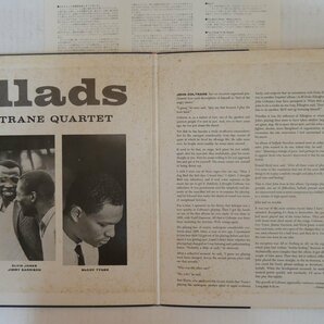 47057009;【国内盤/Impulse/見開き】John Coltrane Quartet / Balladsの画像2