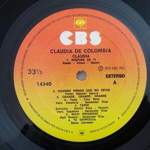 10025312;【Colombia盤/見開き/LATIN】Claudia De Colombia / Claudiaの画像3