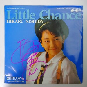 14030830;【美盤/国内盤/7inch/直筆サイン】西田ひかる / Little Chance / 君のいる惑星