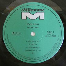 46073190;【帯付/Milestone/美盤】McCoy Tyner / Focal Point_画像3