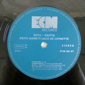 46073324;【Germany盤/ECM/コーティングジャケ/美盤】Keith Jarrett, Jack DeJohnette / Ruta And Daityaの画像3