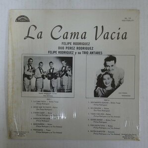 46073442;【US盤/Latin/シュリンク】Felipe Rodriguez Y Su Trio Los Antares, Duo Perez-Rodriguez / La Cama Vaciaの画像2