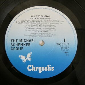 47057642;【帯付】The Michael Schenker Group / Built to Destroy 限りなき戦いの画像3