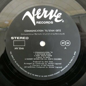 47057910;【国内盤/Verve/見開き】Stan Getz / Communication '72の画像3