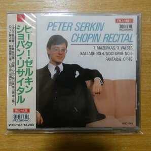 4988002100620;【未開封/CD/ビクター初期/3200円】ゼルキン / ショパン・リサイタル(VDC1143)の画像1