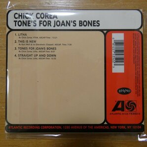 081227535223;【CD】CHICK COREA / TONE'S FOR JOAN'S BONES ATLANTIC8122-75352-2の画像2