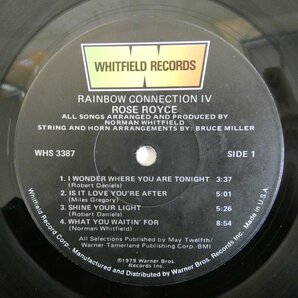 46073483;【US盤】Rose Royce / Rainbow Connection IVの画像3