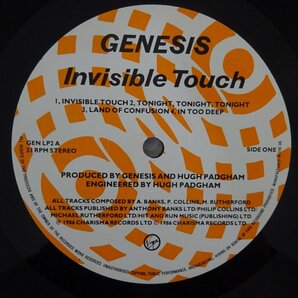 11186690;【UK盤/マト両面1U/エンボスジャケット】Genesis / Invisible Touchの画像3