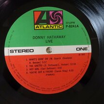 11185483;【帯残/補充票/見開き】Donny Hathaway ダニー・ハザウェイ / Live ライヴ_画像3