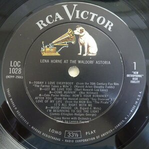 10024071;【US盤/黒銀ニッパー/深溝/MONO/RCA Victor】Lena Horne / At The Waldorf Astoriaの画像3