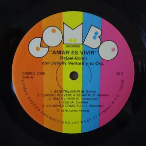 11185430;【Dominican Republic盤/Latin/シュリンク】Rafael Colon, Johnny Ventura / Amar Es Vivirの画像3