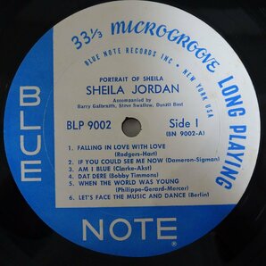 14030537;【US盤/BLUE NOTE/NewYork/MONO/VAN GELDER刻印/耳】Sheila Jordan シェリア・ジョーダン / Portrait Of Sheilaの画像4