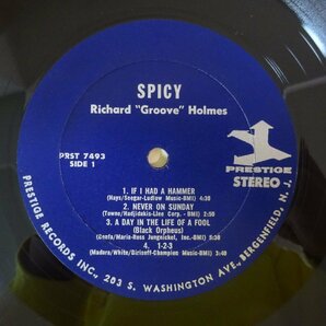 14030876;【US盤/PRESTIGE/右紺ラベル/VAN GELDER刻印】Richard Groove Holmes / Spicyの画像3