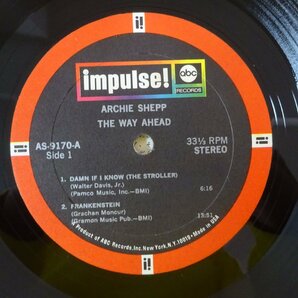 14030878;【USオリジナル/Impulse!/赤黒ラベル/コーティング/見開き】Archie Shepp / The Way Aheadの画像3